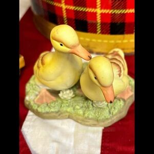 Charming Yellow Duck Figurine Set